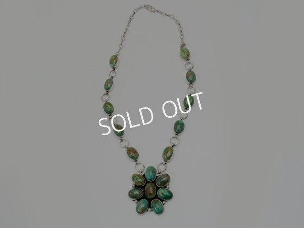 画像2: ロイストンターコイズ　クラスターネックレス (2)