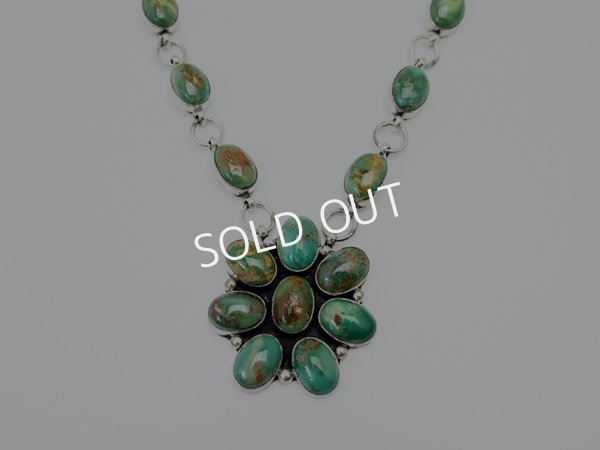 画像3: ロイストンターコイズ　クラスターネックレス (3)