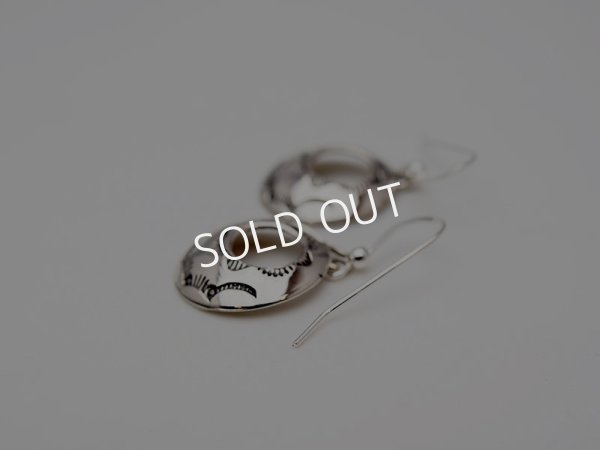 画像2: ナバホ　スタンプ　サークル　ピアス (2)