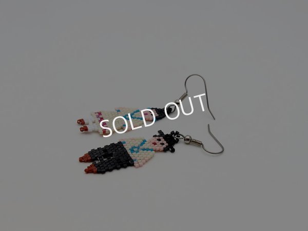 画像2: ナバホ　ビーズワーク　ピアス (2)