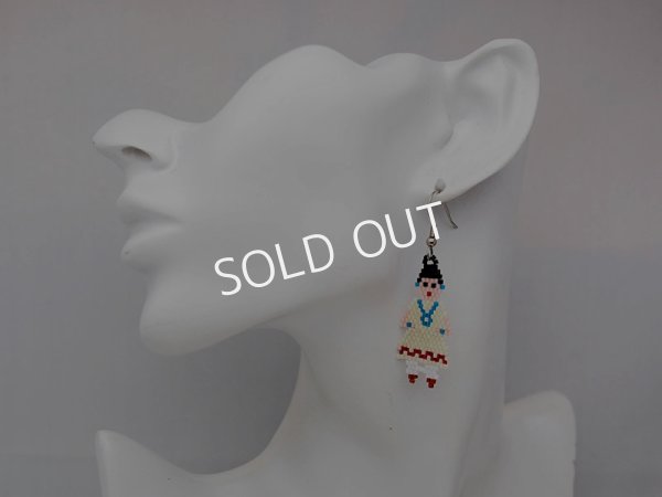 画像3: ナバホ　ビーズワーク　ピアス (3)