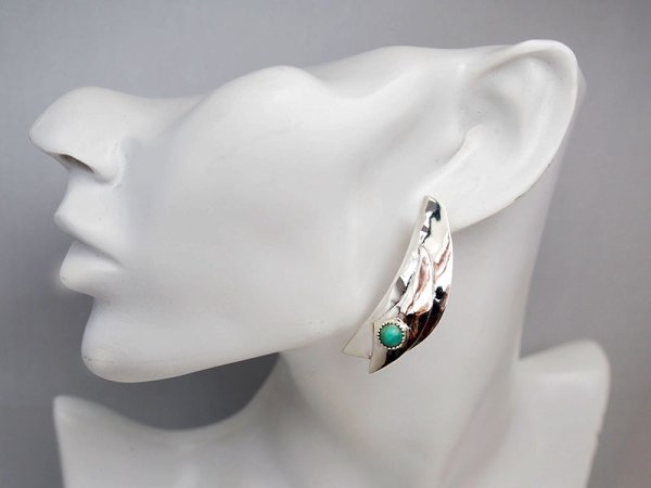 画像4: ナバホ　ターコイズ　ピアス (4)