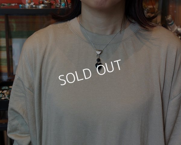 画像5: ナバホ オニキス　ハート　ペンダント (5)