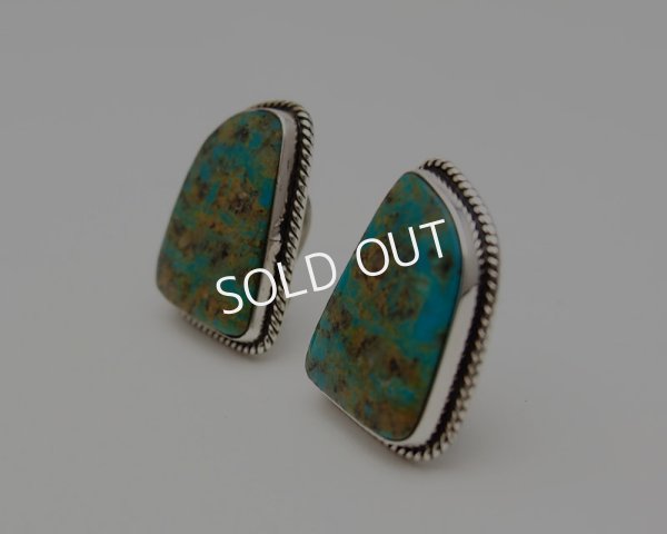 画像2: Milton Lee ターコイズ　イヤリング (2)