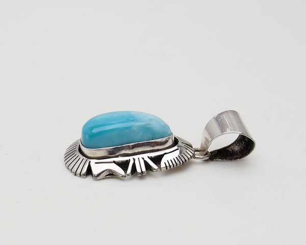 画像2: ナバホ　ラリマー　ペンダント (2)