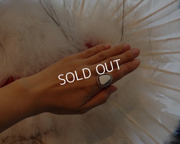 画像5: ナバホ　ホワイトバッファロー　リング (5)