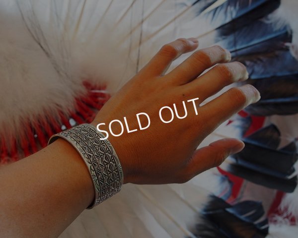 画像6: Henry Mariano スタンプワーク　ワイドバングル (6)