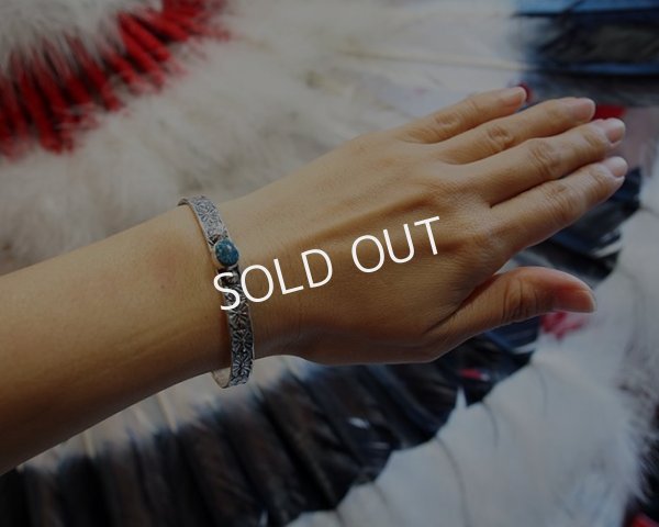 画像5: Henry Mariano キングマンターコイズ　バングル (5)