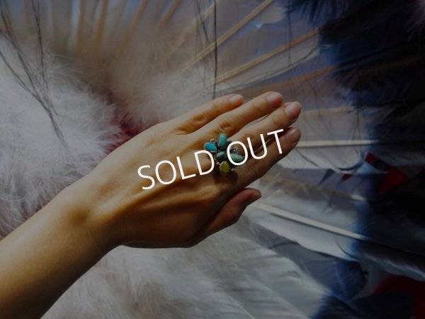 画像5: ナバホ バタフライ　ターコイズ　リング (5)