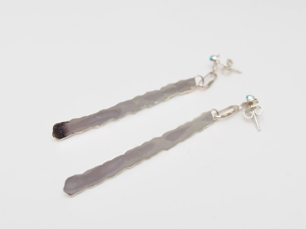 画像3: ズニ　ブチポイント　ターコイズピアス (3)