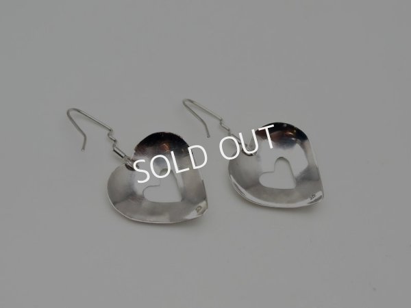 画像3: ナバホ　ハート　ダングルピアス (3)