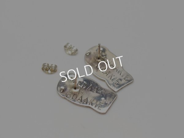 画像3: Dennis and Nancy Edaakie フクロウ　フラットインレイ　ピアス (3)