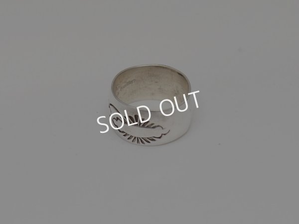 画像3: ナバホ　シルバー スタンプリング (3)