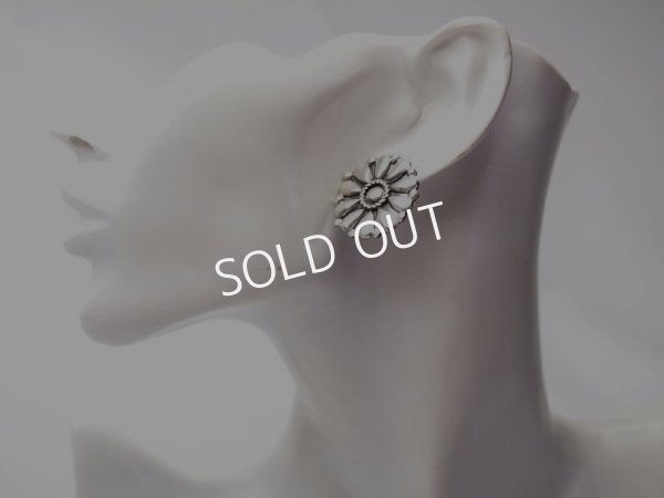 画像4: ナバホ　 Melvin Francisシルバークラスターピアス (4)