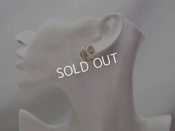 画像4: 12k Gold filled & Silver フープ　ピアス (4)