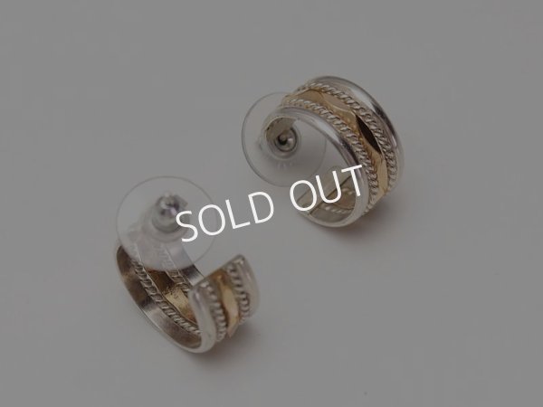 画像3: 12k Gold filled & Silver フープ　ピアス (3)