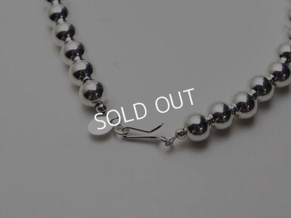 画像4: ナバホパール　ネックレス　8mm丸玉　62cm (4)