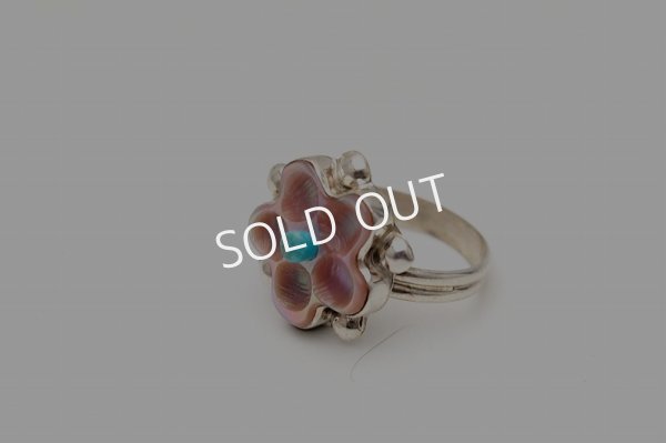 画像2: Tamara Pinto フラワー　インレイリング (2)