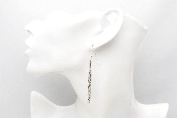 画像2: ナバホ　Henry Mariano　スタンプワークピアス (2)