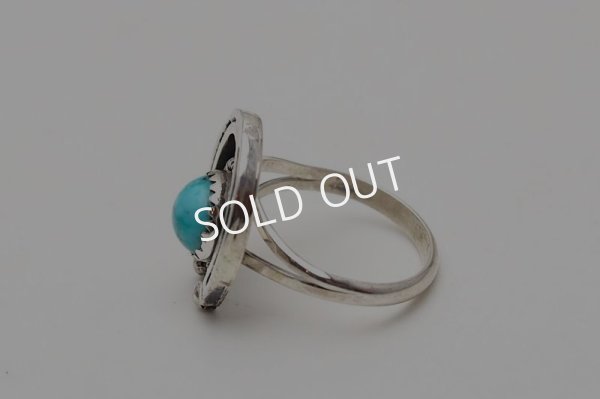 画像2: Navajo ターコイズ　ホースシューリング (2)