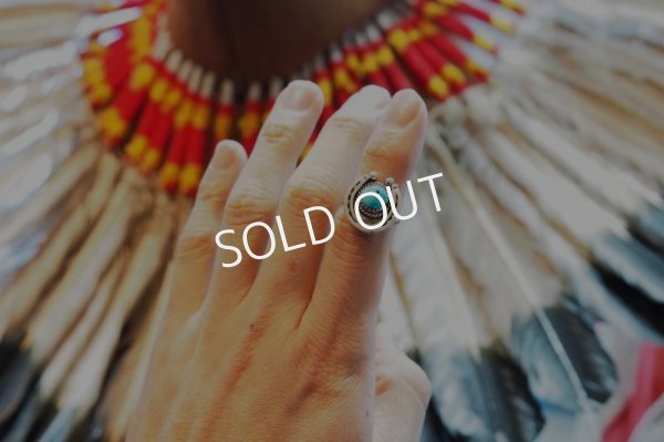 画像4: Navajo ターコイズ　ホースシューリング (4)