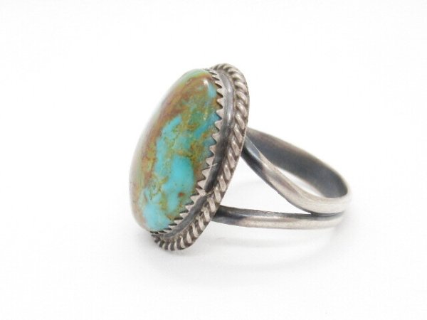 画像2: ナバホ ロイストンターコイズリング (2)